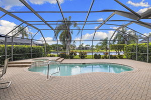 Exterior pool /hot tub water view