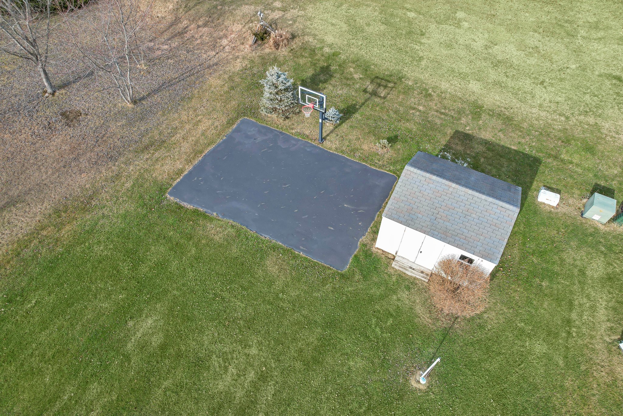 Basketball Court & Storage Shed