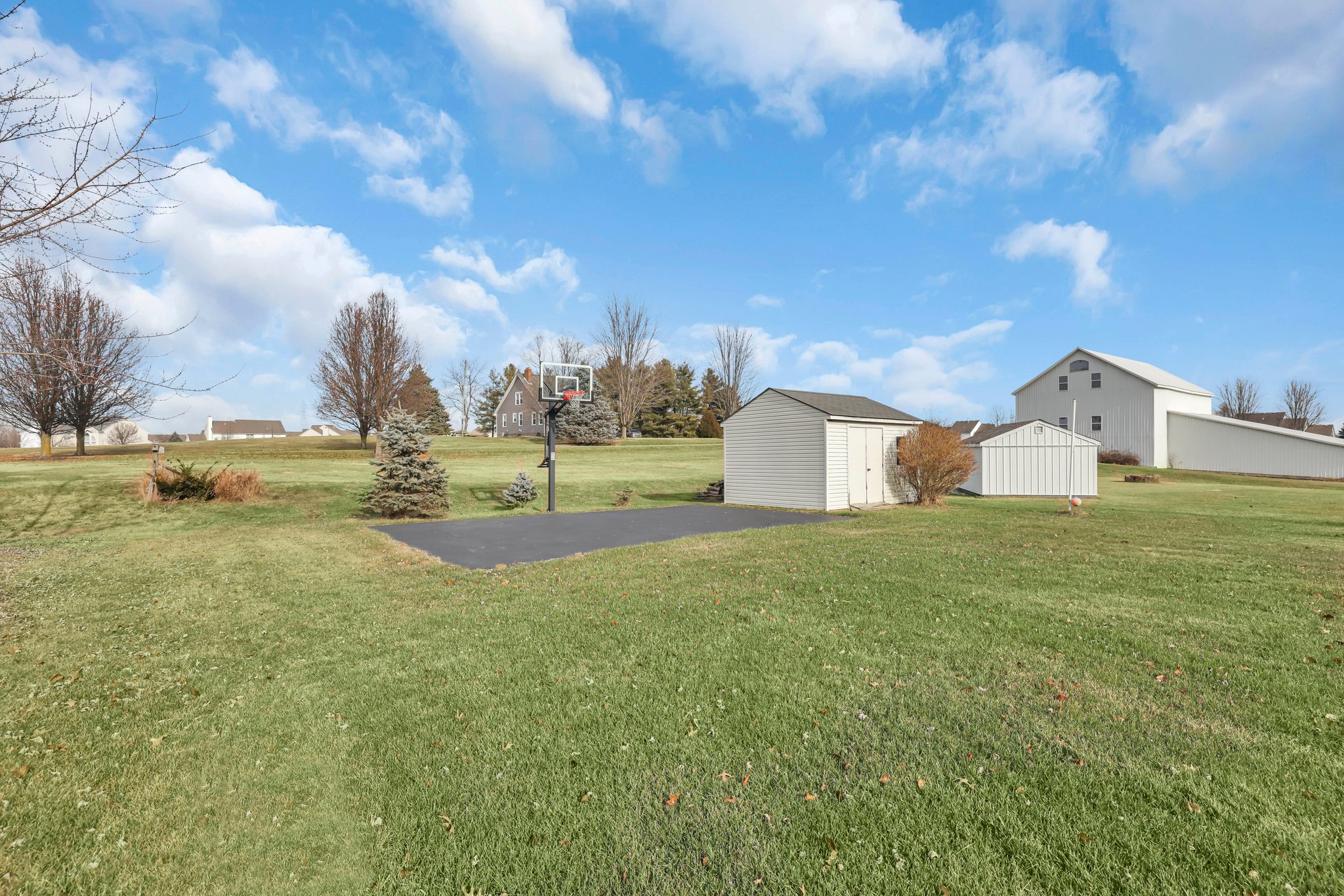 Basketball Court & Storage Shed