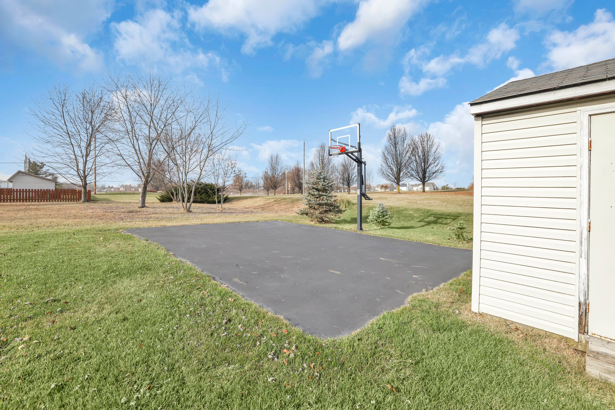 Basketball Court & Storage Shed