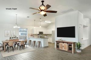 Dining/Kitchen Virtually Staged