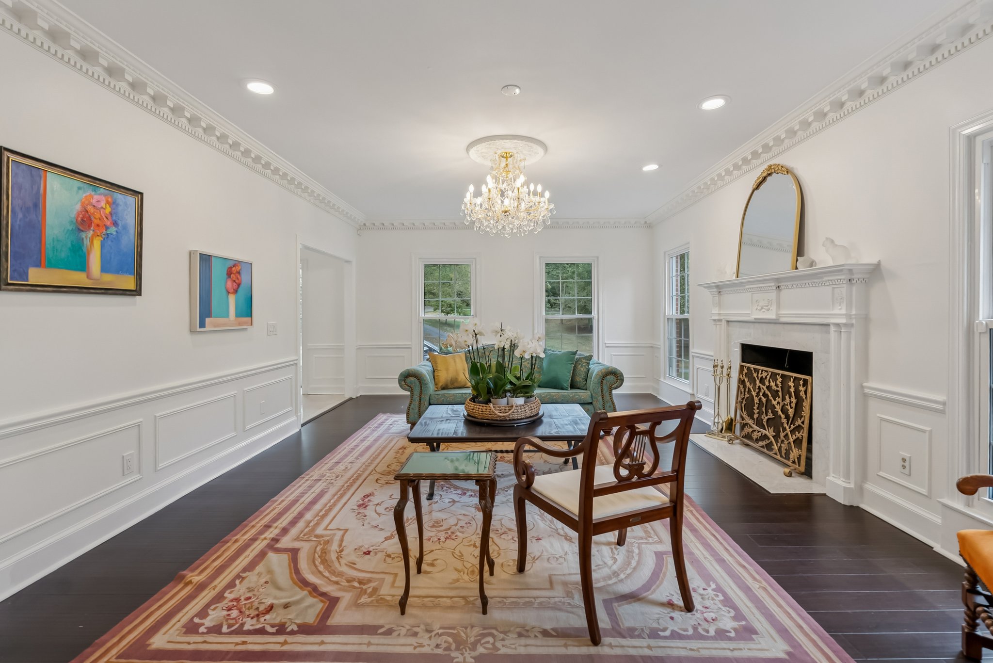 Formal Living Room with Fireplace