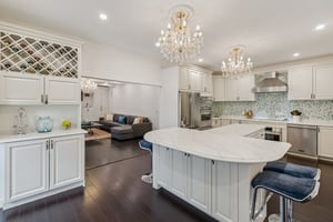 Gourmet Kitchen leading to Family Room