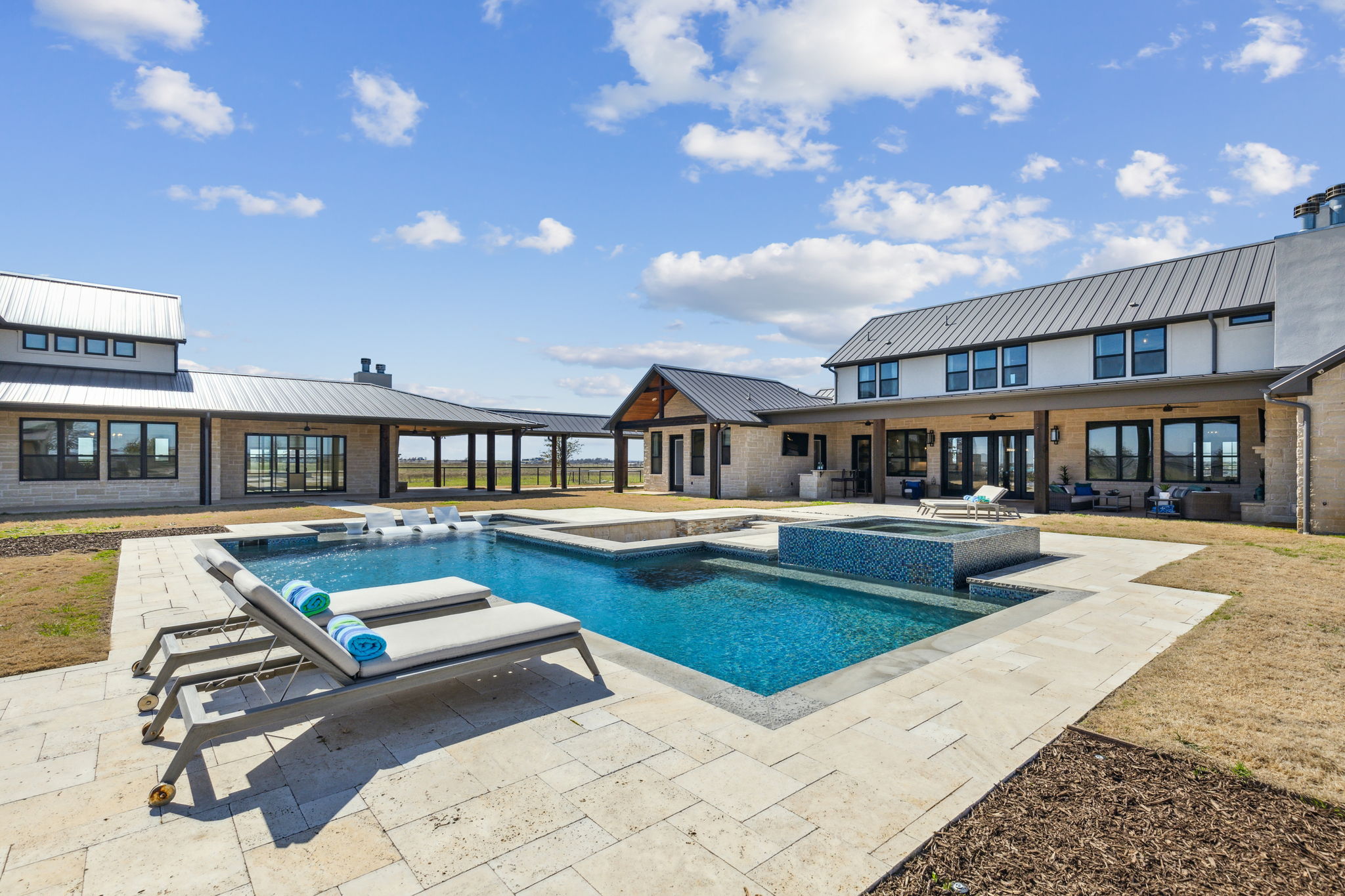 Large pool area