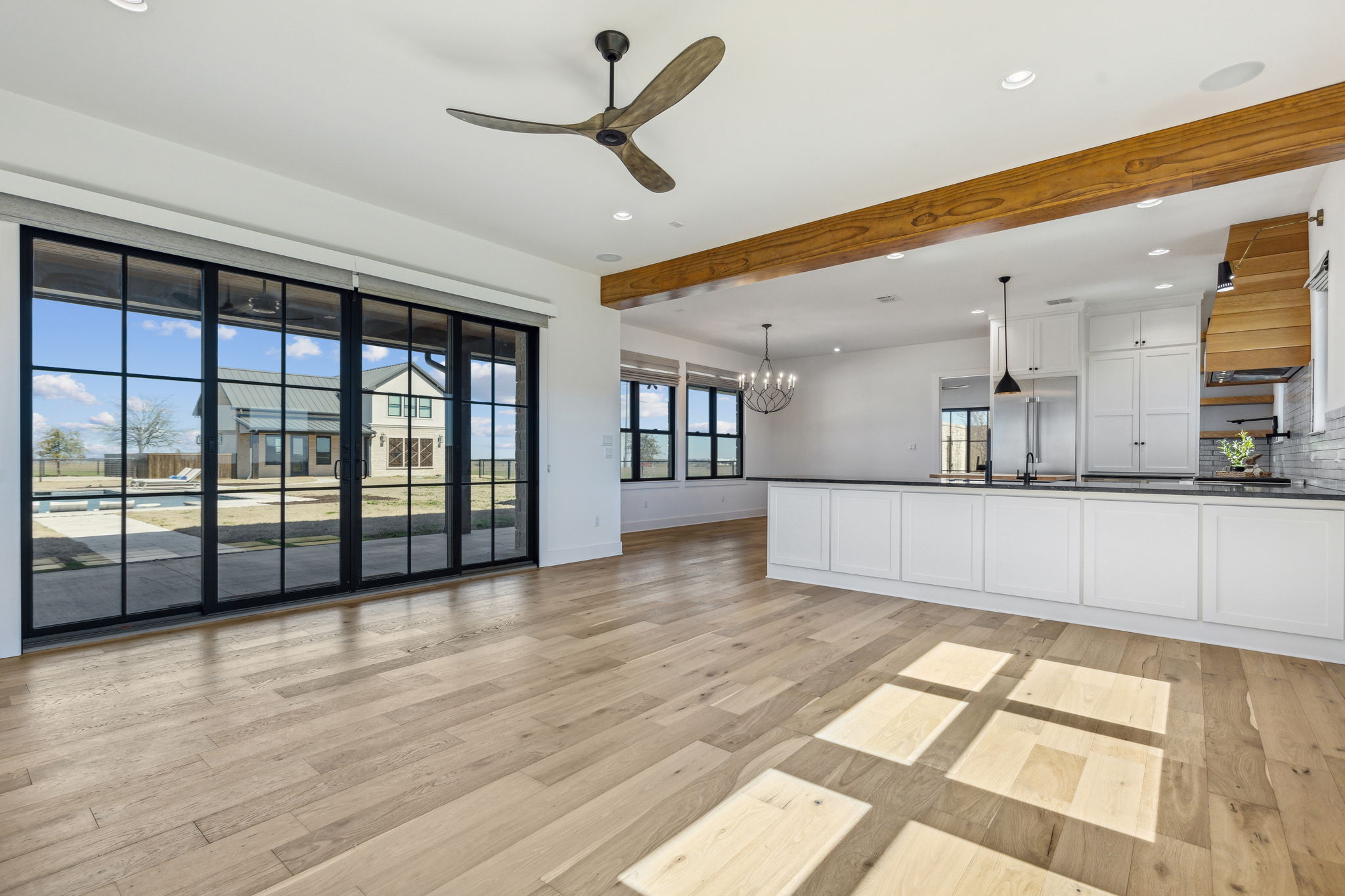 Anderson sliding glass doors in the Guest House