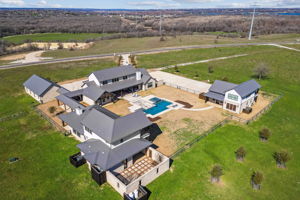 Aerial view looking to the North