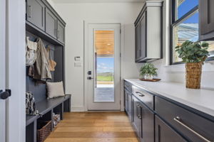 Mudroom and drop zone of the Main House