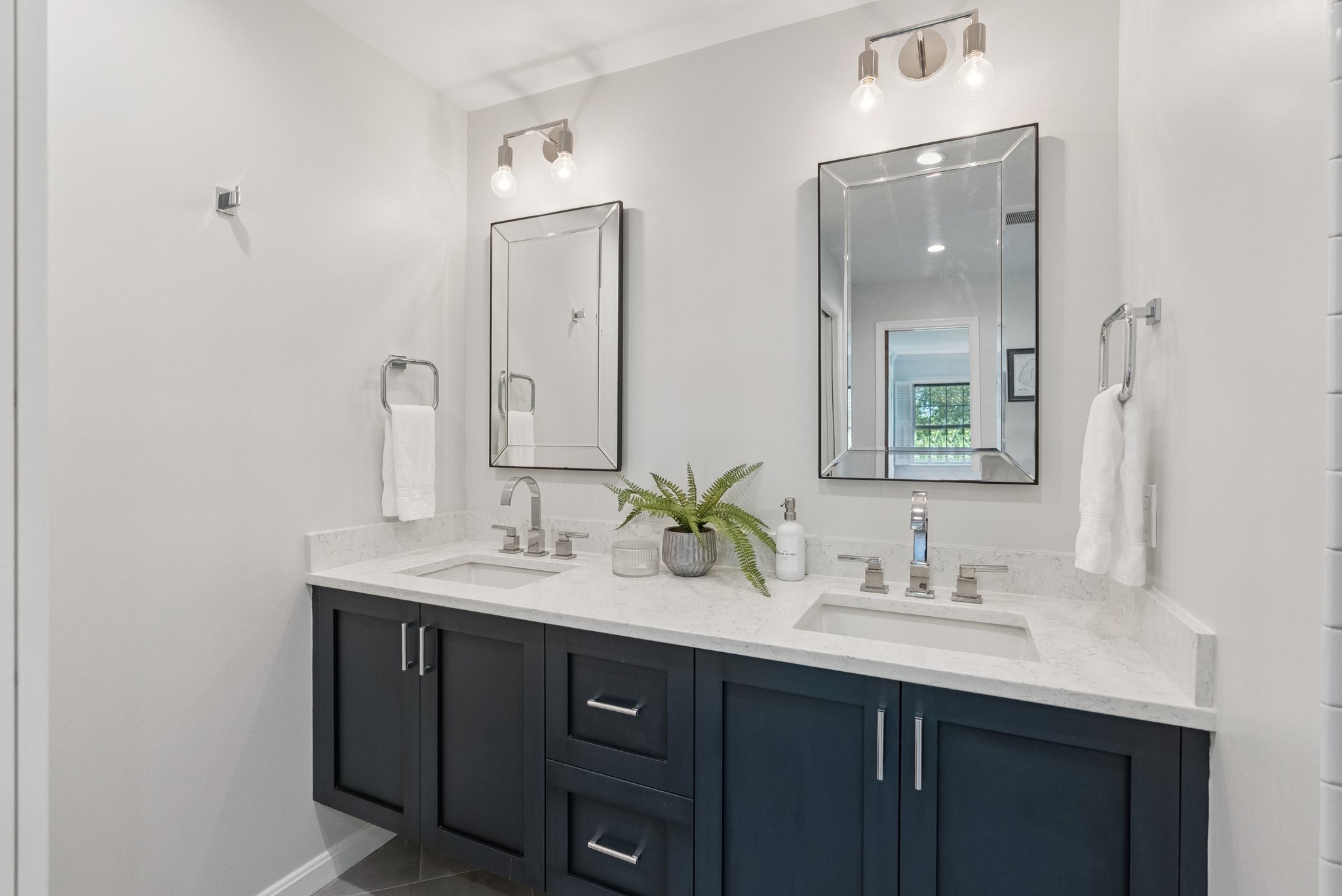 Primary Bathroom Dual Vanity
