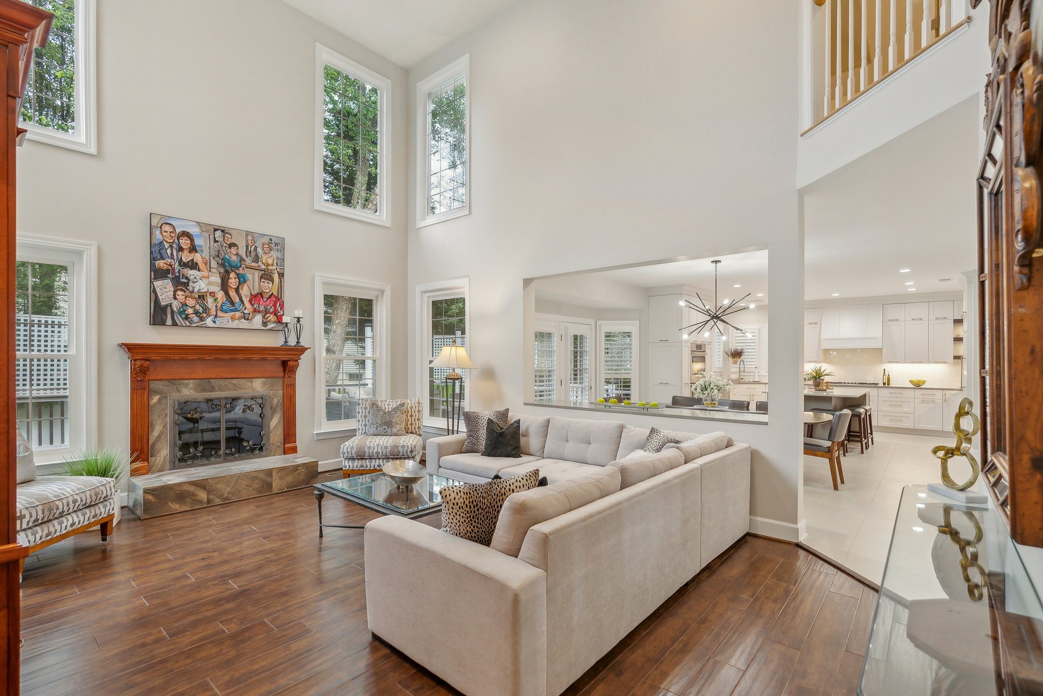 Great Room featuring a Custom Fireplace