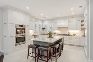 Center Island with Granite Counter