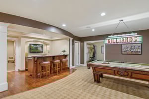 Lower Level Rec Area with Full Wet Bar
