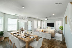 Eating Area/Family Room Virtually Staged