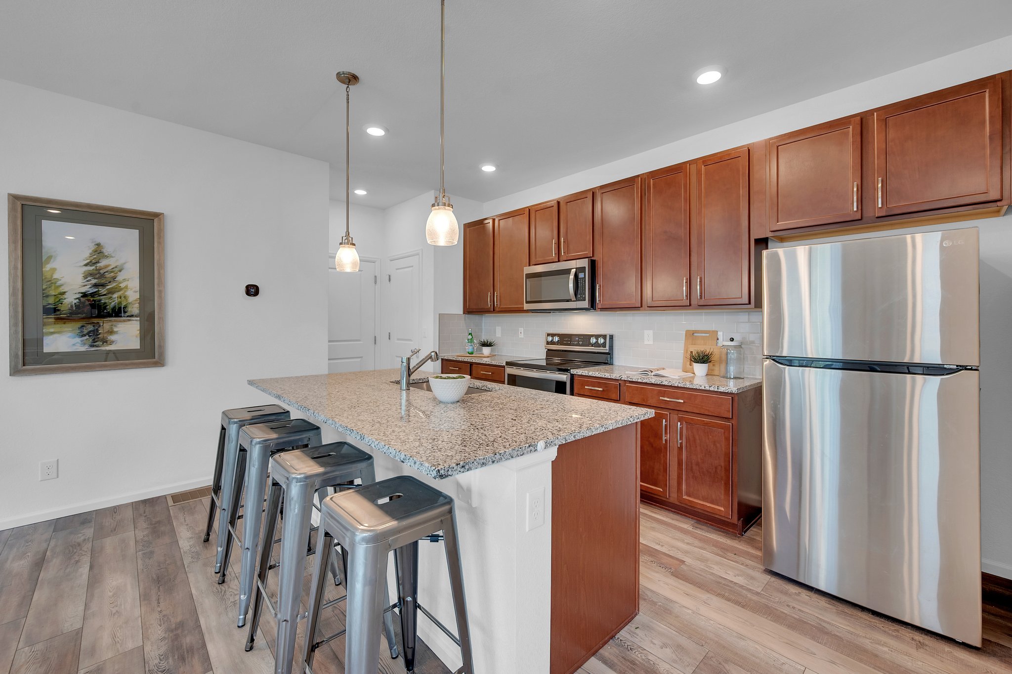 Kitchen and Island