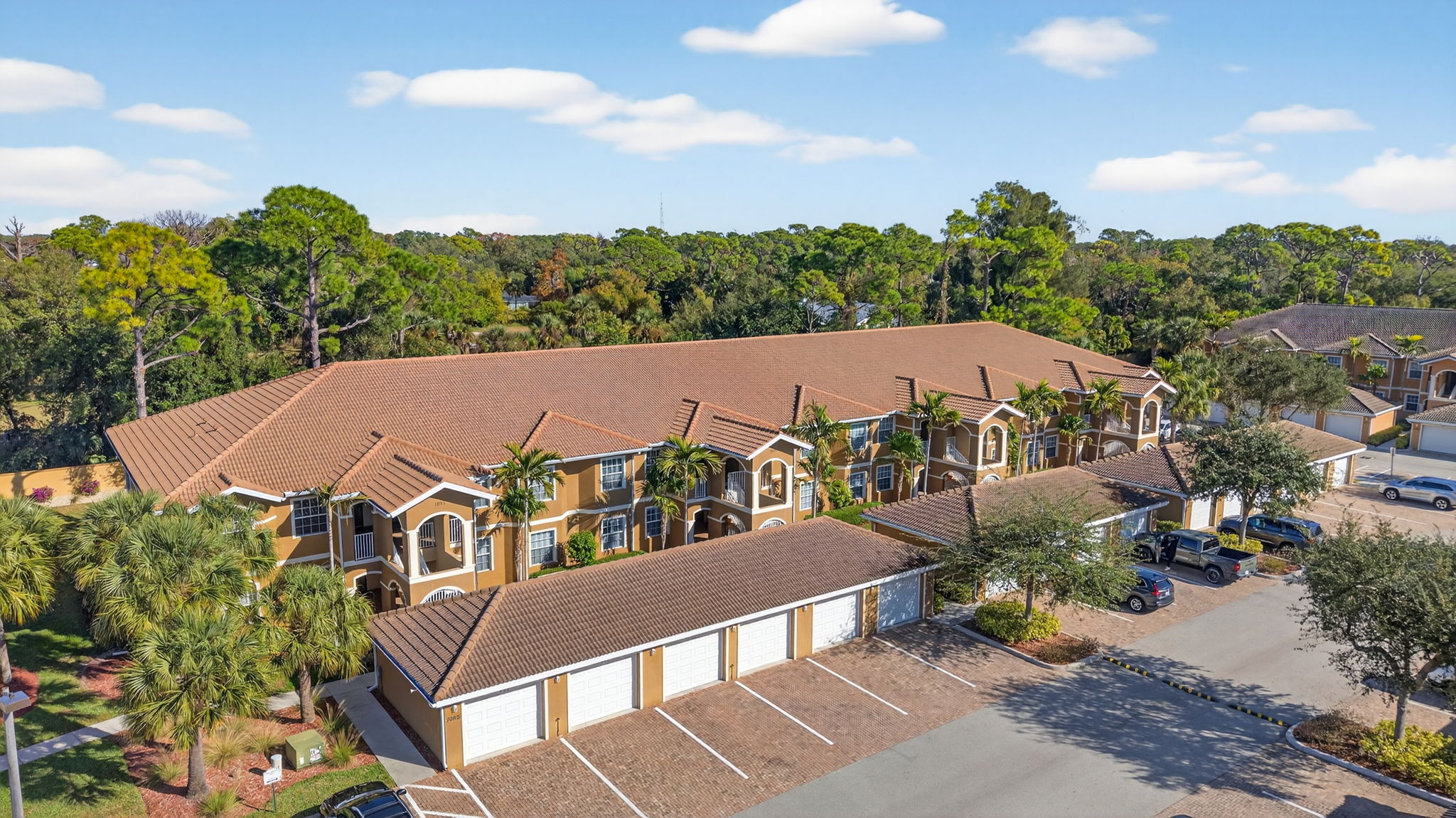 Aerial Front Exterior