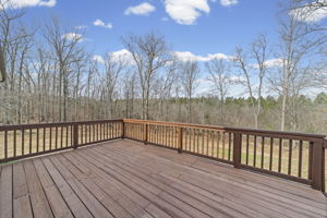 8'x12' deck overlooking the private backyard.