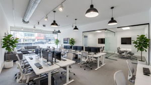 AI rendering office