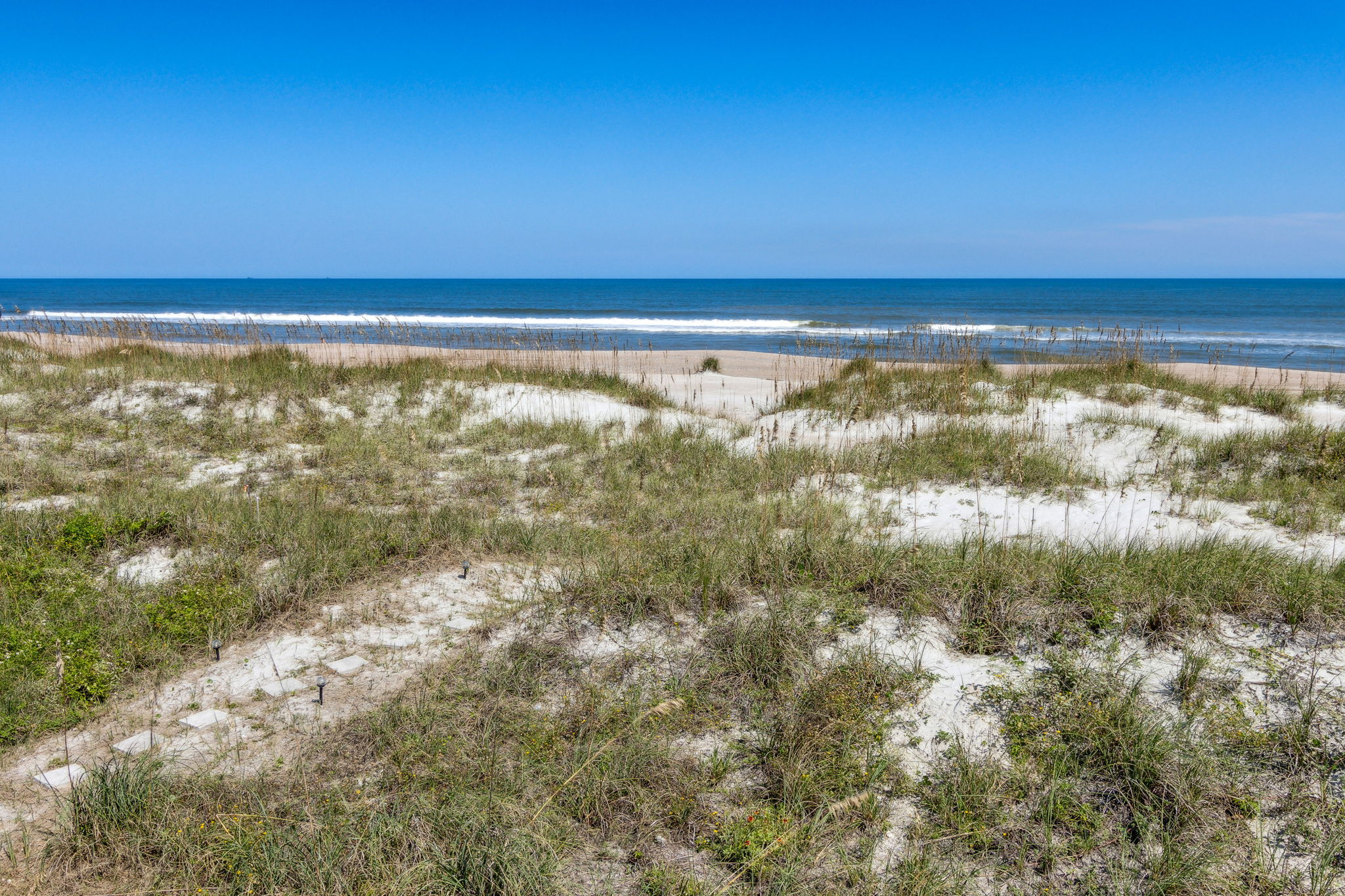 No long boardwalks to the beach, just a few short steps...