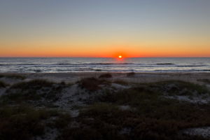 Sunrises from the deck are stunning ...