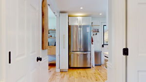 Custom pantry cabinet can open or close
