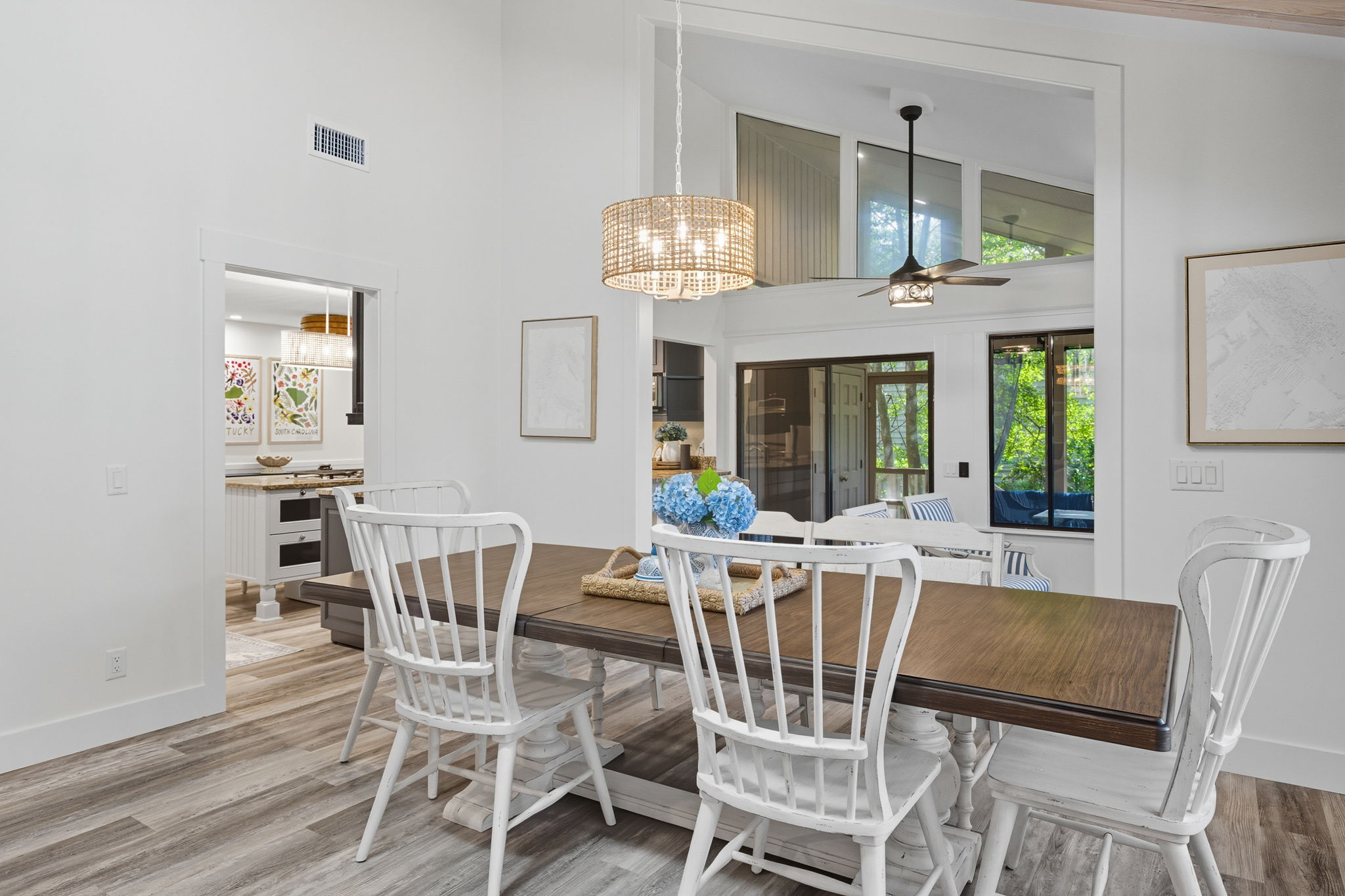 Dining area with view to Kitchen.