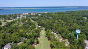Aerial view of 11 Muirfield and Harbor Town Links.