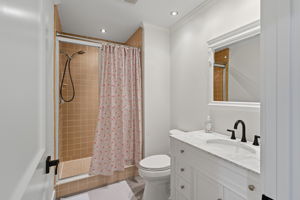 Hall bathroom that serves Bunkroom and guests.