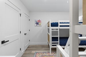 Bunkroom with closet.