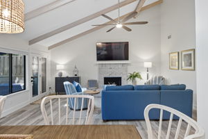 View of the Great Room: living area from the dining area.