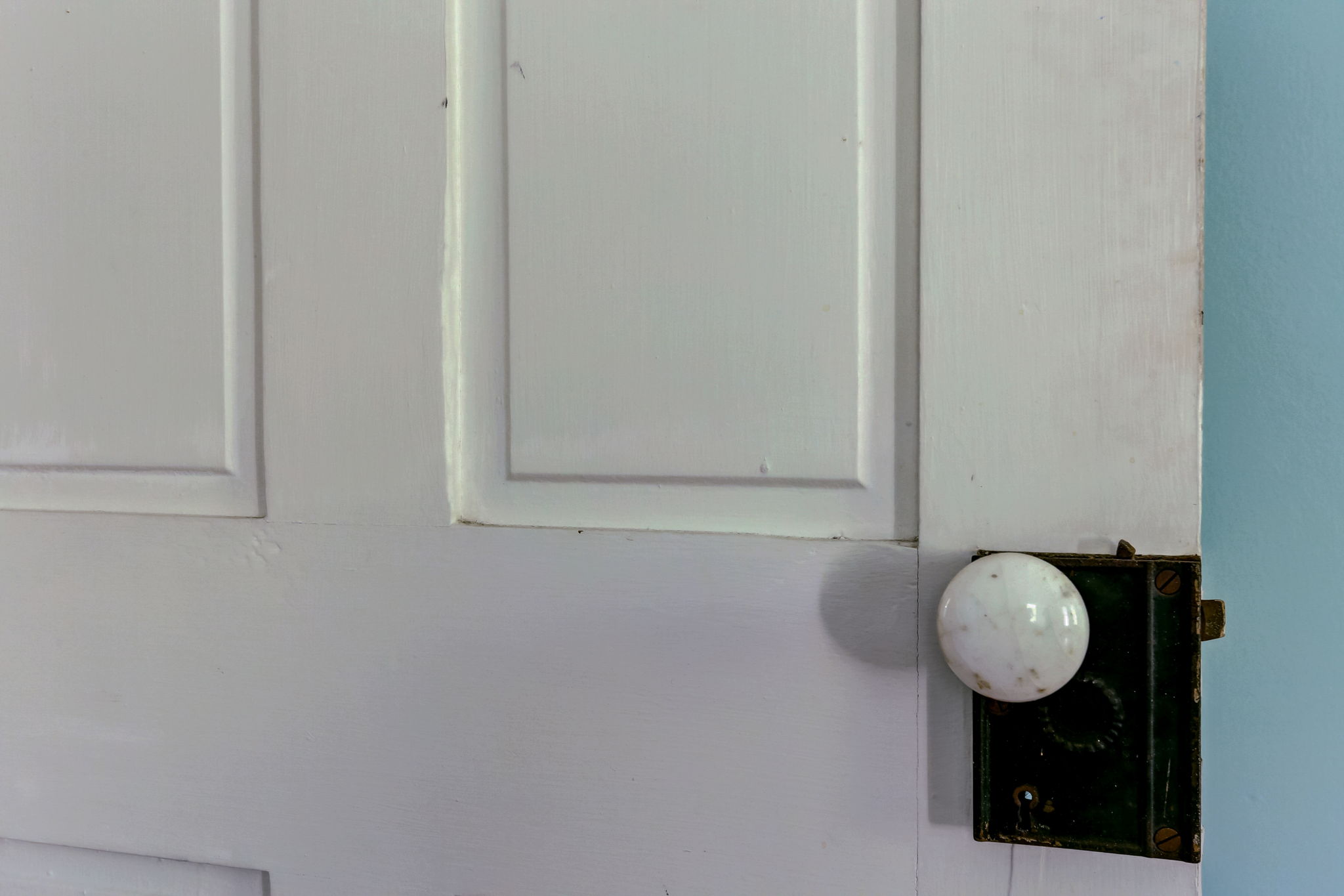 Period doorknobs throughout house