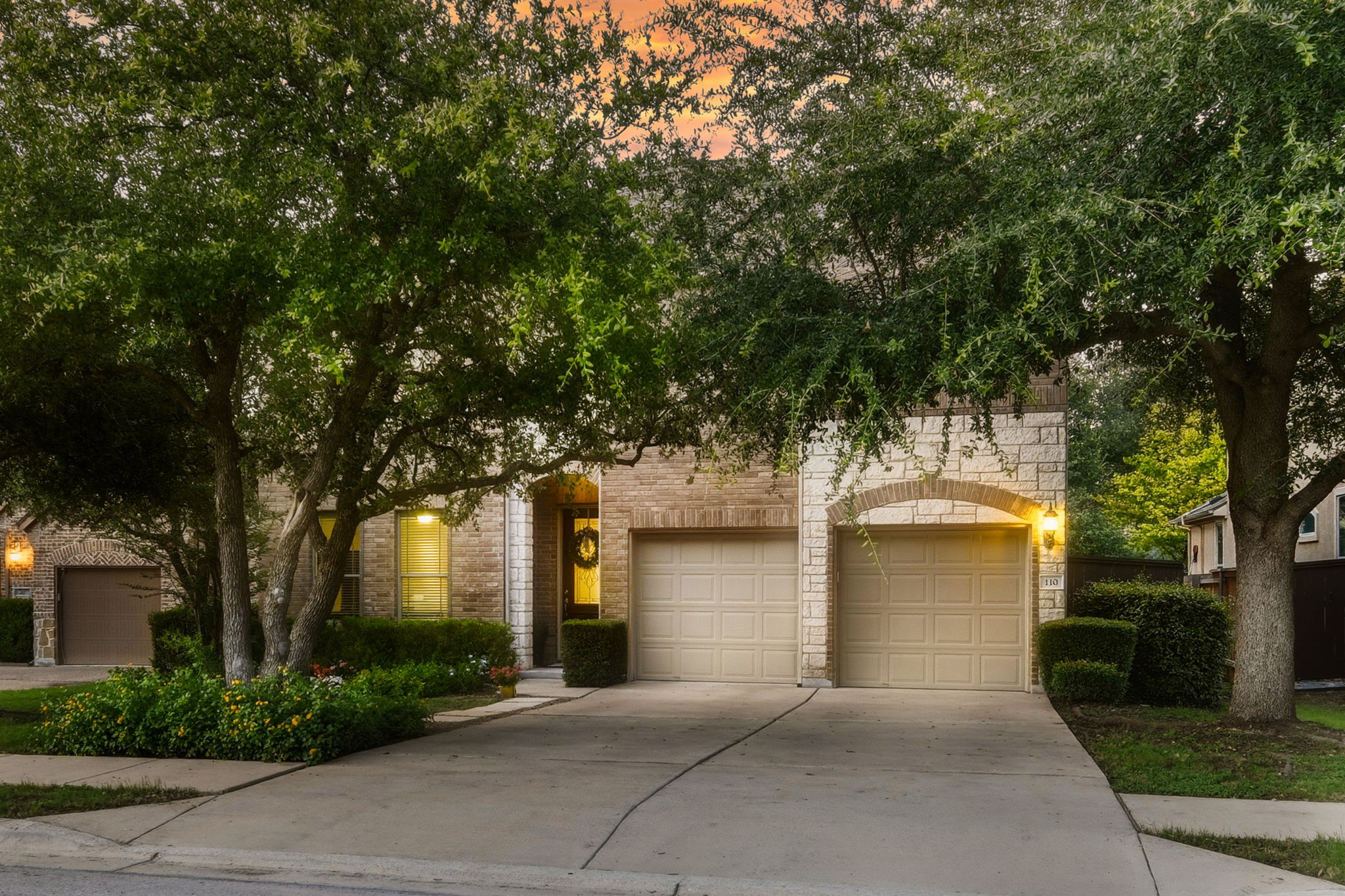 Front of Home at Twilight