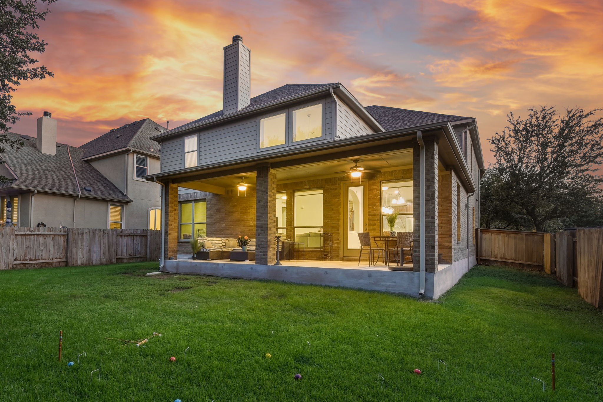 Back of House at Twilight