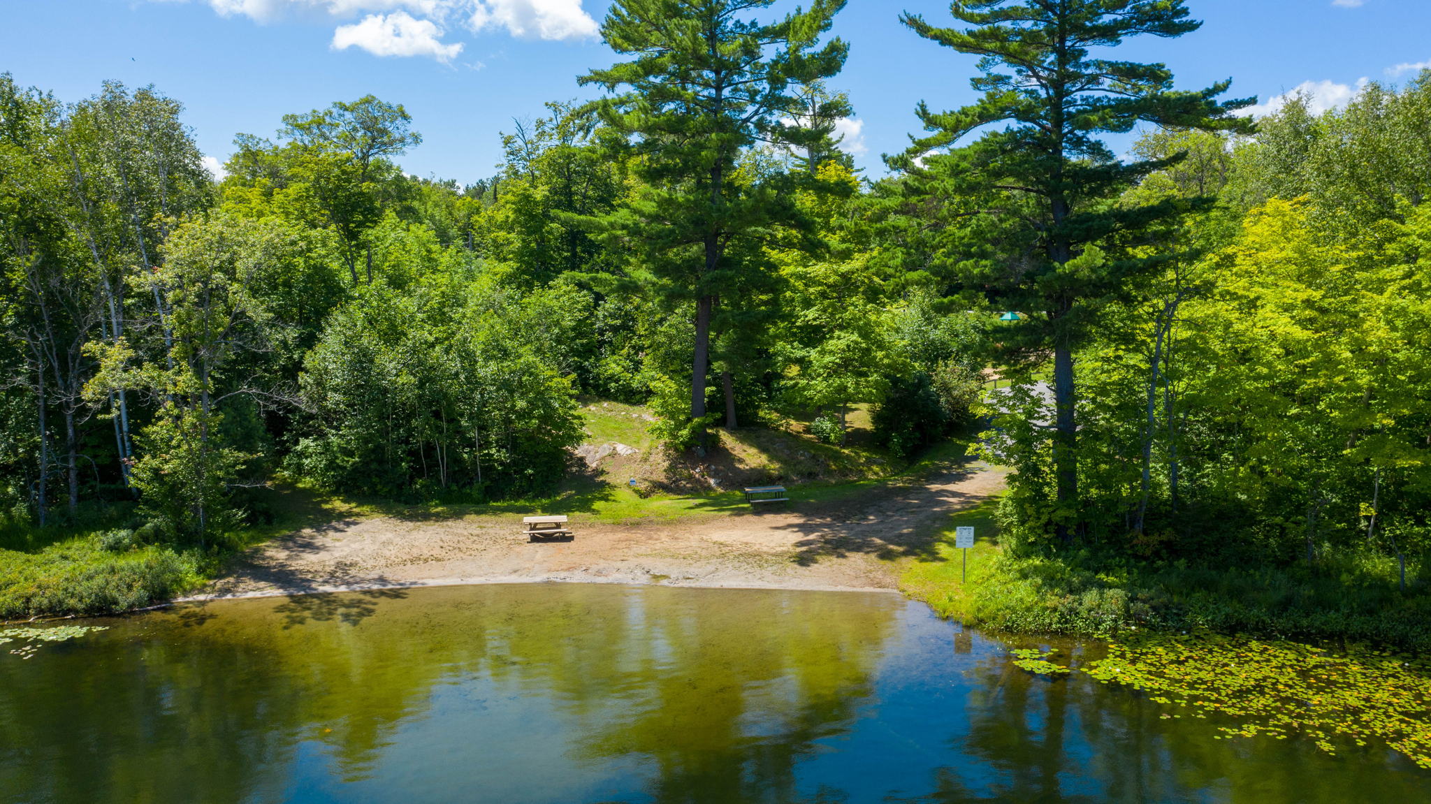 Beach on Miller Lake