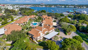 Aerial - Bayside Villas by Naples Bay