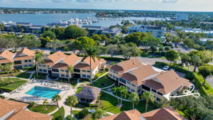 Aerial - Bayside Villas by Naples Bay