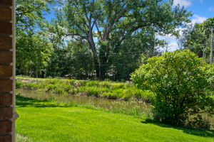 Green belt provides privacy and seclusion