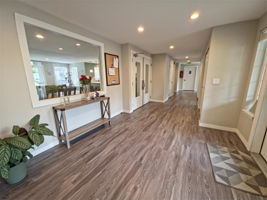 Step inside to a bright, updated clubhouse interior that immediately feels more like usable living space than a typical condo common room.