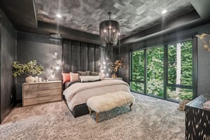 Primary Bedroom with Floor-to-ceiling Windows