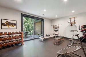 Gym with access to Rear Patio