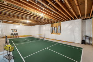 Indoor Pickle Ball Court (unfinished; court is not installed)