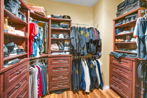 First Floor Primary Bedroom Walk-in Closet