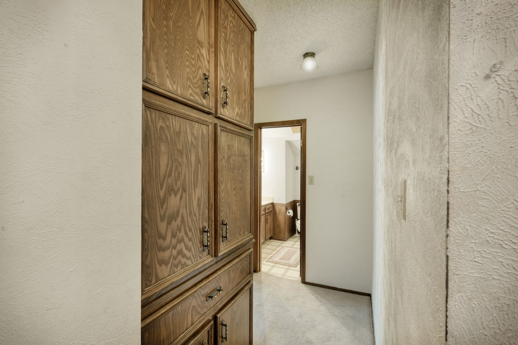 Storage in Hall/Hall Bathroom