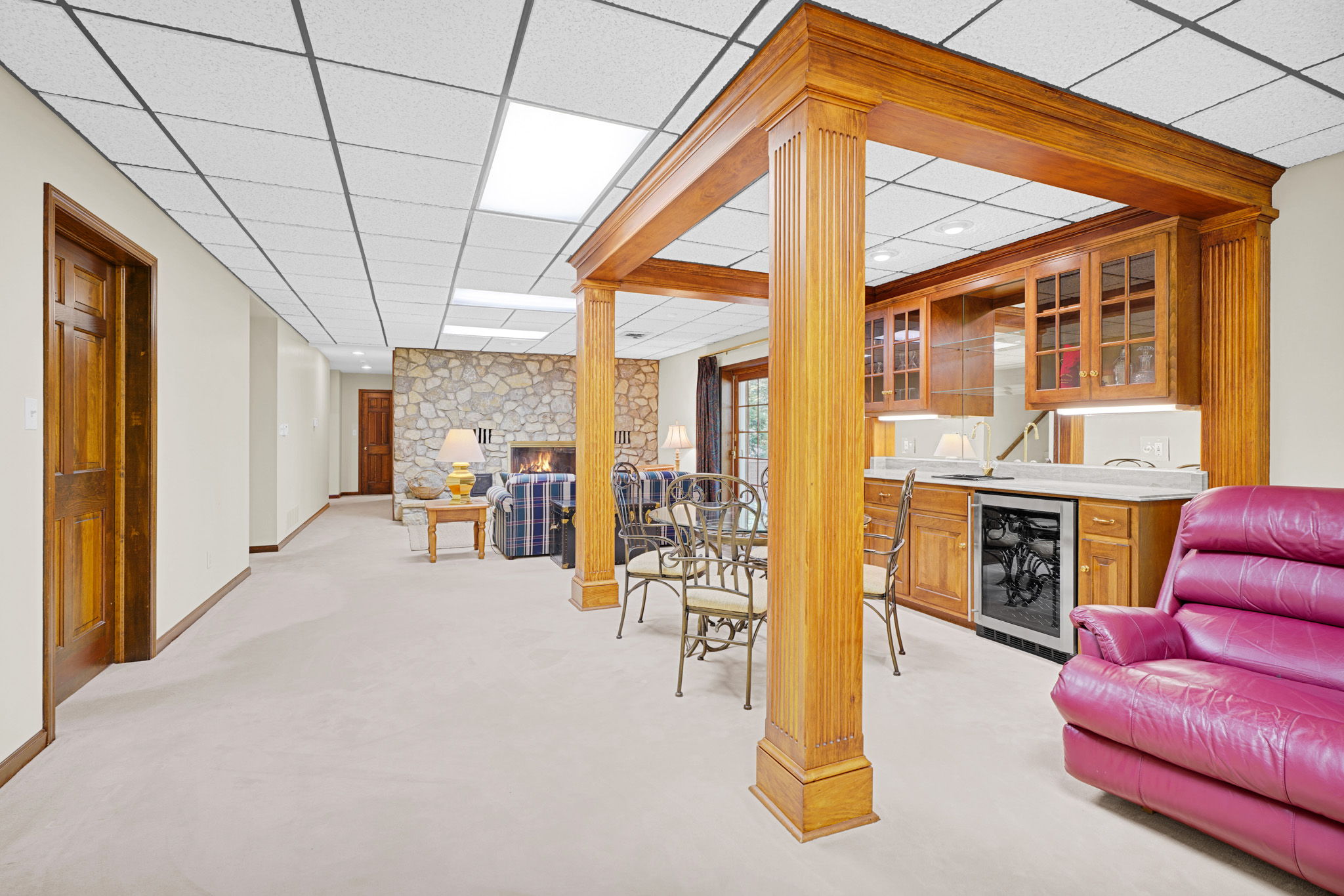 Wet Bar in Walkout Basement