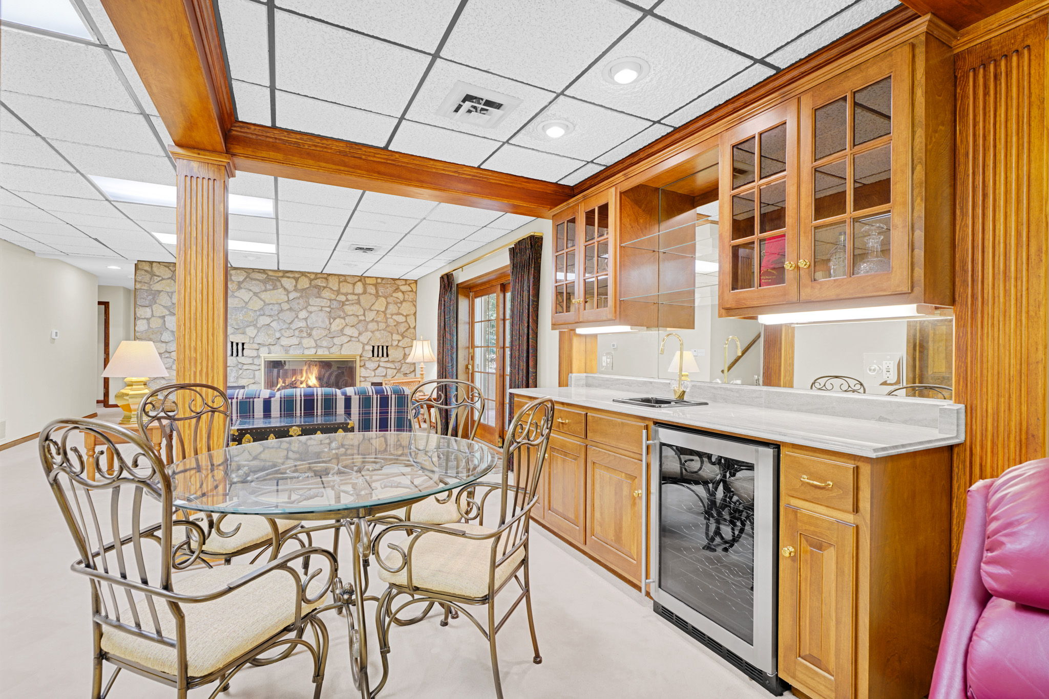 Wet Bar in Walkout Basement