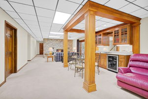 Wet Bar in Walkout Basement