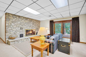 Family Room in Walkout Basement