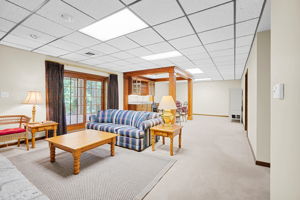 Family Room in Walkout Basement