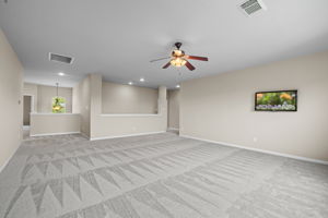 Approximate 23'x19' living space on upper level
