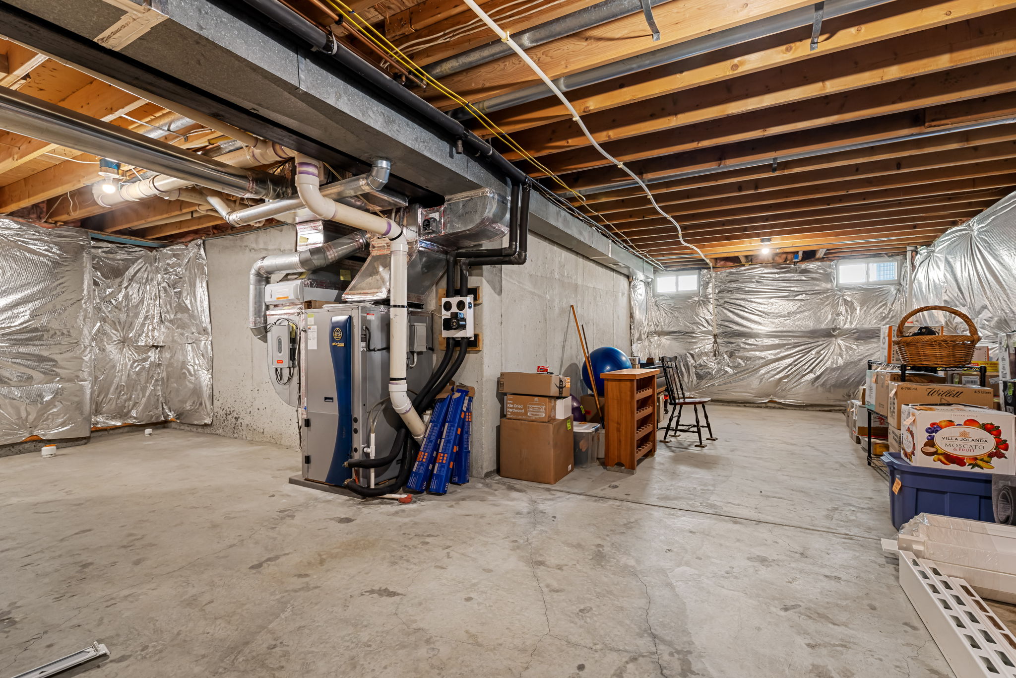 Unfinished Basement - Bathroom Rough-In Left Corner