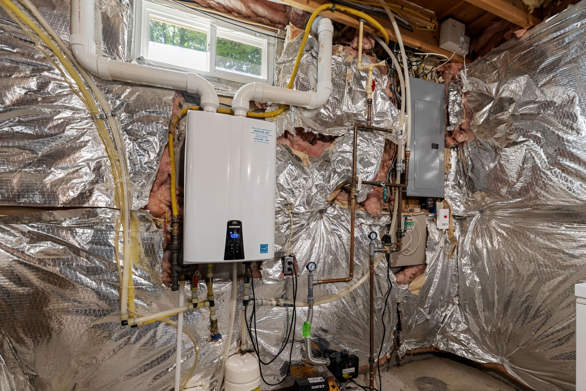 Tankless H20 Heater and Electrical Panel