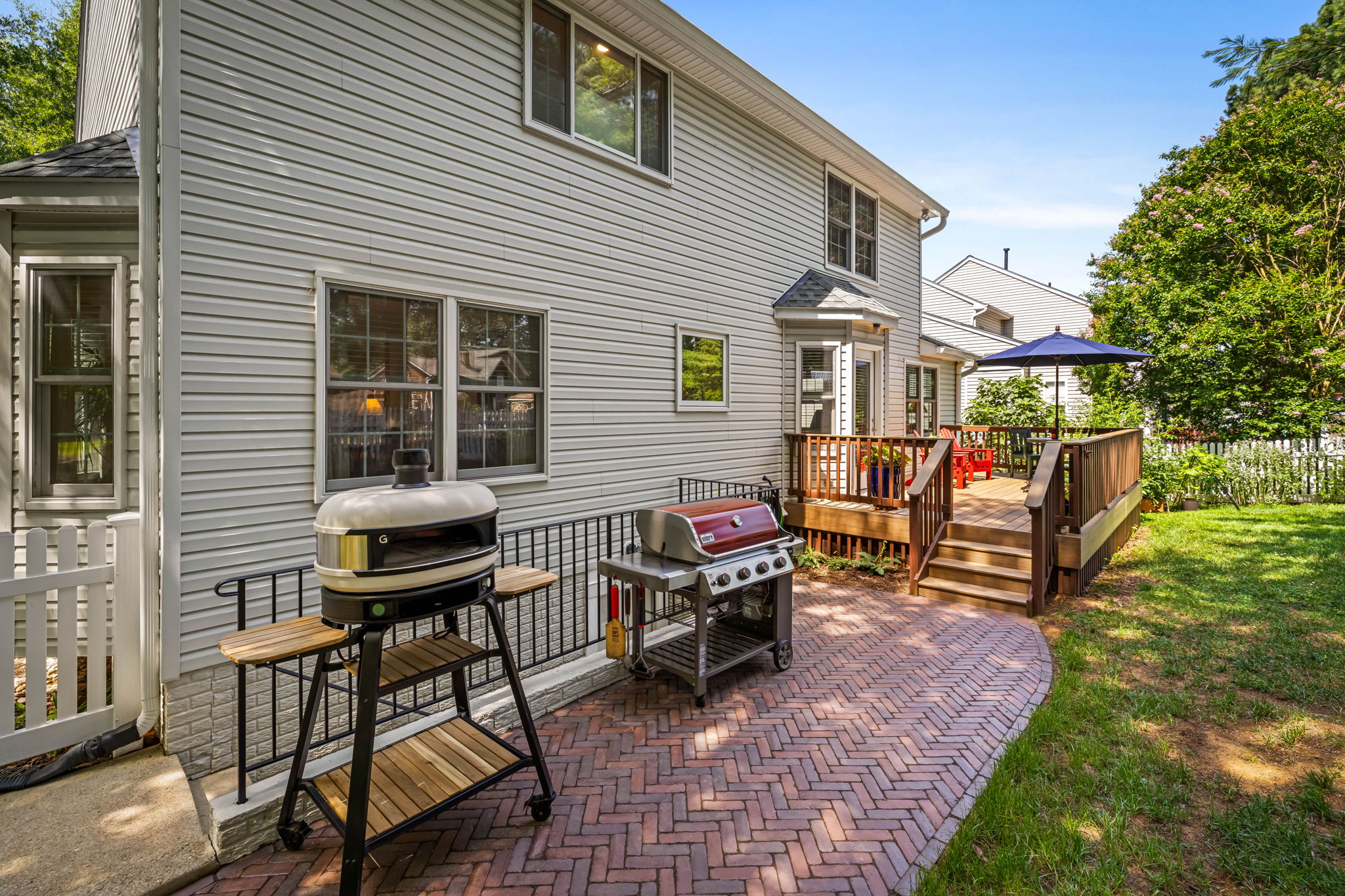 Rear View - Brick Herringbone Patio 2026